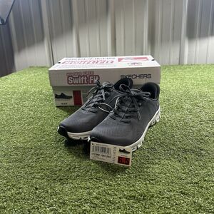 Skechers Swift Fit Women's Size 6.5 Black Hands Free Shoes Black NWT